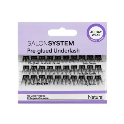 Salon System Underlash Pre Glued Natural Kit